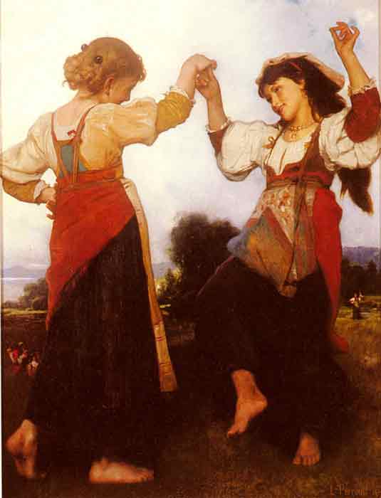 Oil painting for sale:La Tarantella [The Tarantella], 1879