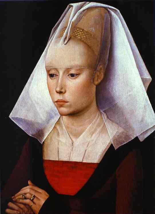 Oil painting:Portrait of a Lady. c.1465