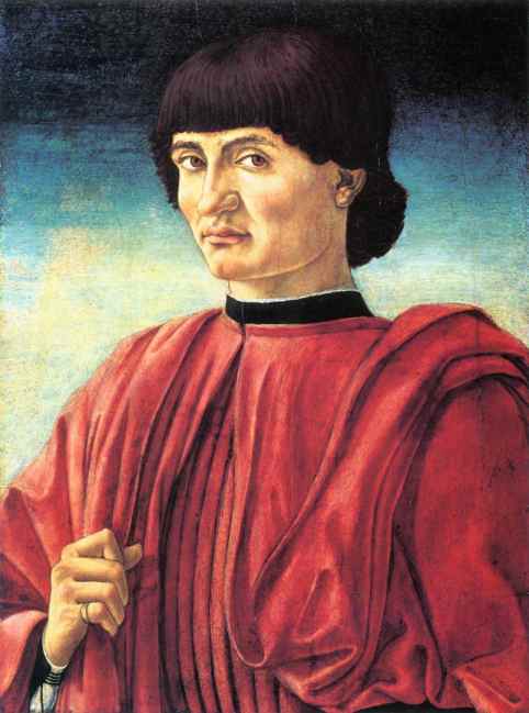 Oil painting:Portrait of a Man. c. 1450