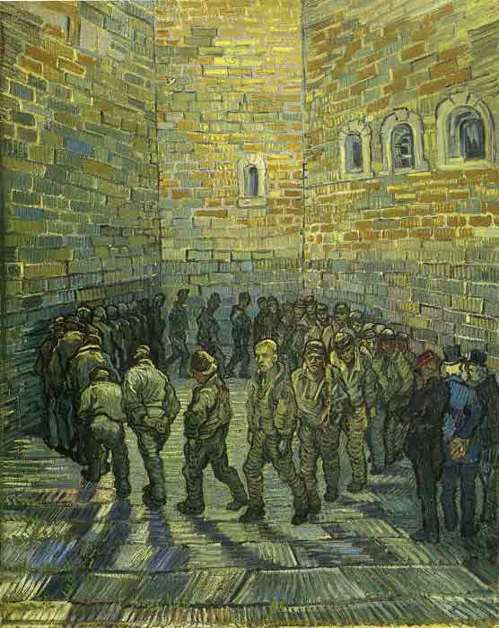 Oil painting for sale:The Prison Courtyard, (1890)