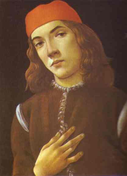 Oil painting:Portrait of a Youth. 1480