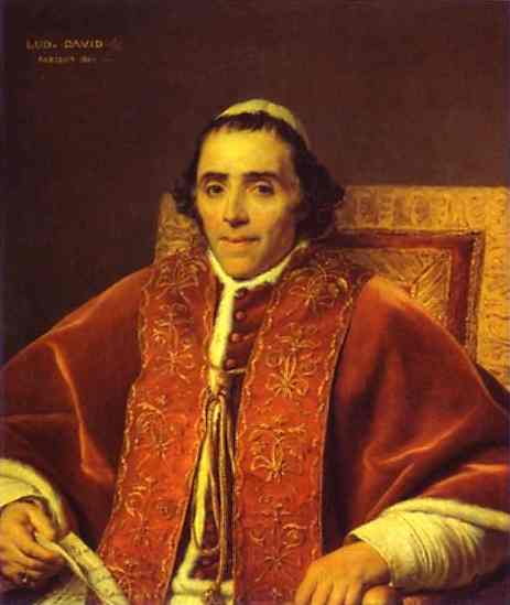 Oil painting:Portrait of Pope Pius VII. 1805