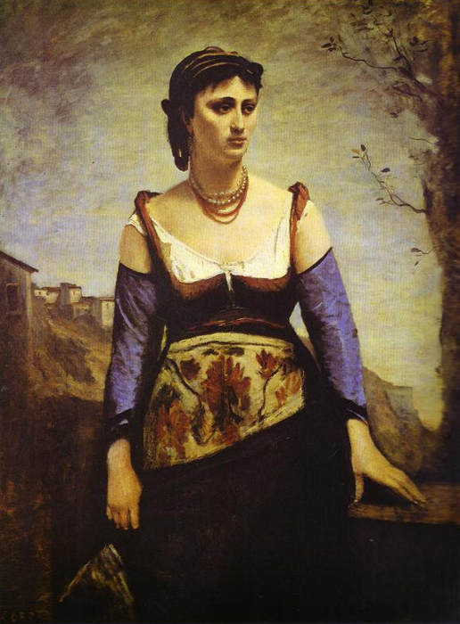 Oil painting:Agostina. 1866