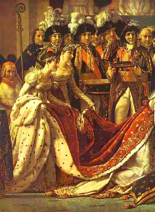 Oil painting:Consecration of the Emperor Napoleon I and Coronation of the Empress Josephine in the