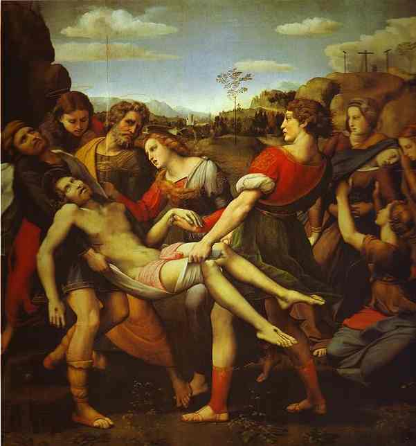 Oil painting:Entombment. 1507