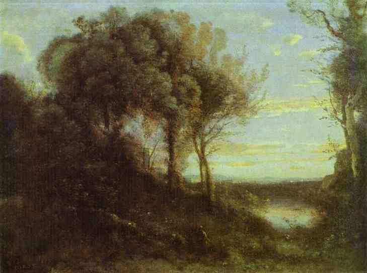 Oil painting:Evening. c. 1855