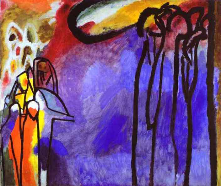 Oil painting:Improvisation 19. 1911