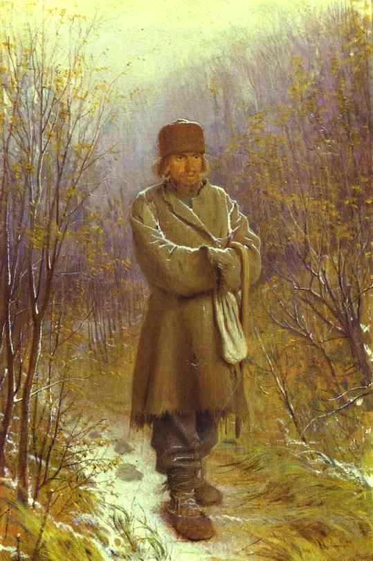 Oil painting:Meditator. 1876