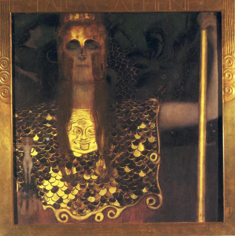 Oil painting:Pallas Athena. 1898