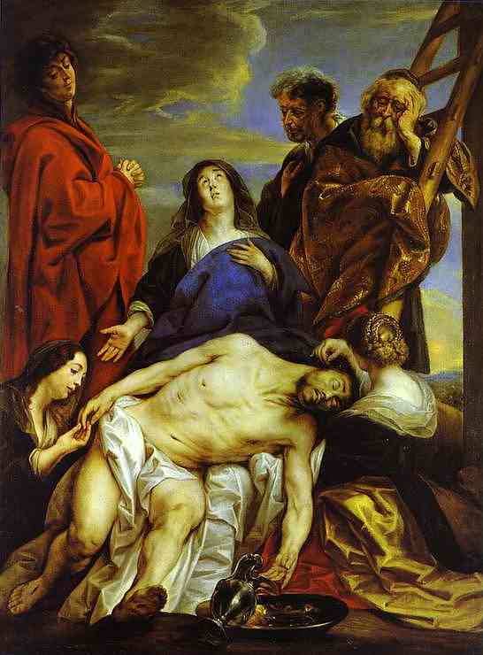 Oil painting:Pieta.
