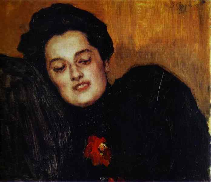 Oil painting:Portrait A. I. Yemelyanova, n