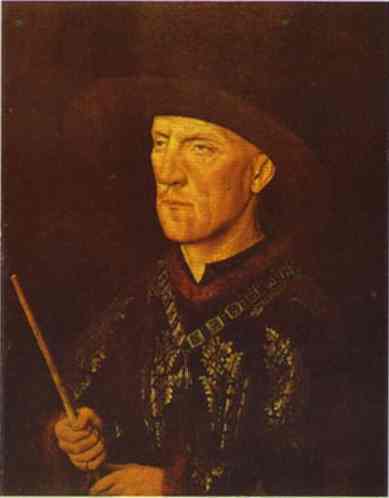 Oil painting:Portrait of Baudouin de Lannoy. 1437