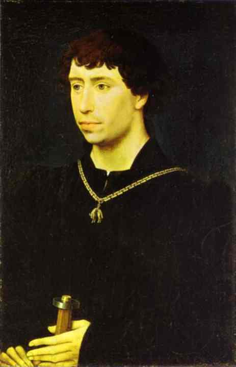 Oil painting:Portrait of Charles the Bold. c.1460
