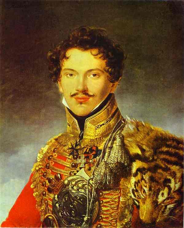 Oil painting:Portrait of Peotr Lachinov. c. 1816