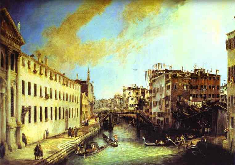 Oil painting:Rio dei Mendicanti: Looking South. 1723