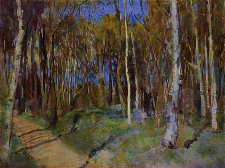 Oil painting:Spring. Martyshkino. 1896