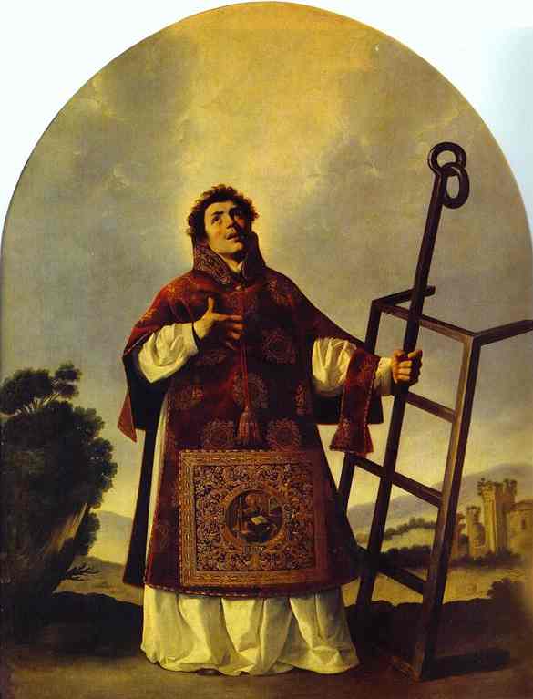 Oil painting:St. Lawrence. 1636