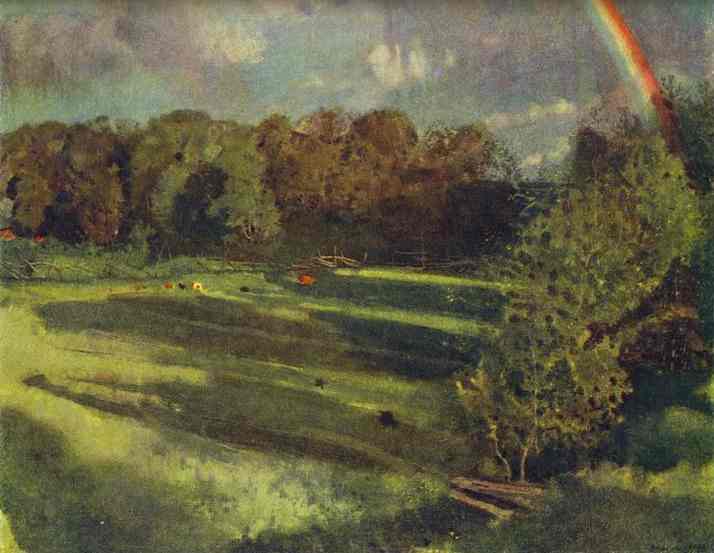 Oil painting:Summer. Evening Shadows. 1900