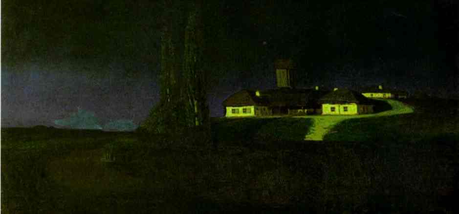 Oil painting:Ukrainian Night. 1876