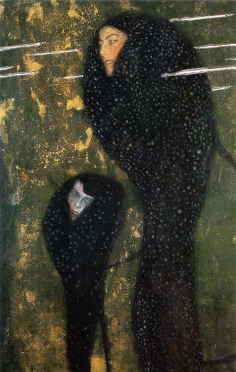 Oil painting:Water Nymphs (Silverfish). ca. 1899