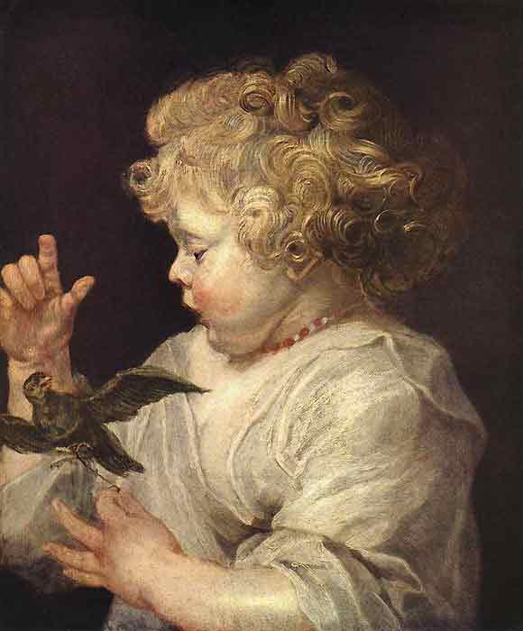 Oil painting for sale:Boy with Bird, c.1616