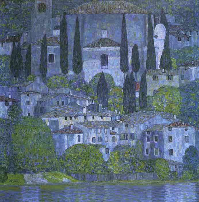 Oil painting for sale:Church at Cassone, 1913