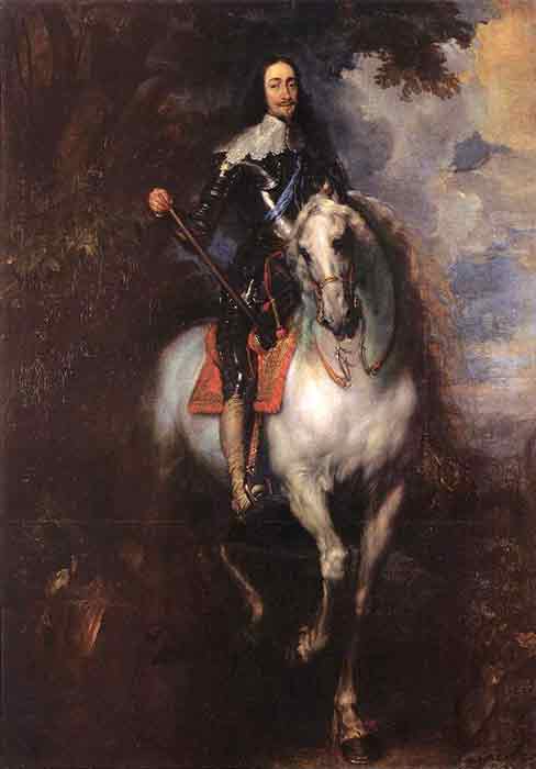 Oil painting for sale:Equestrian Portrait of Charles I, King of England, 1635-1640