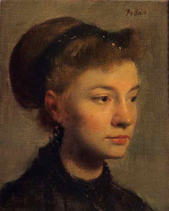 Oil painting for sale:Head of a Young Woman, 1867