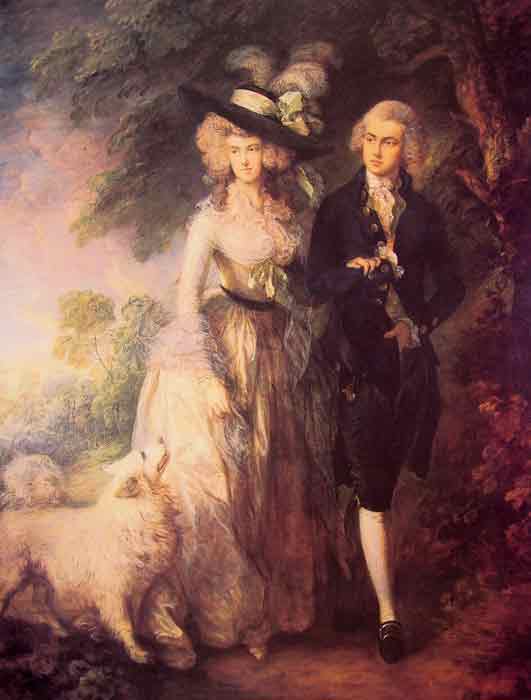 Oil painting for sale:Mr and Mrs William Hallett, 1785