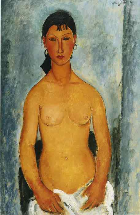 Oil painting for sale:Standing Nude- Elvira, 1918