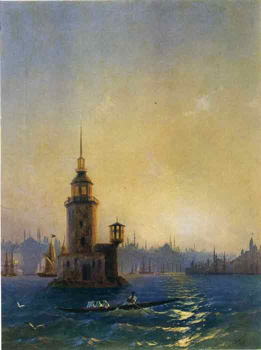 Oil painting for sale:View of the Leander Tower, 1848