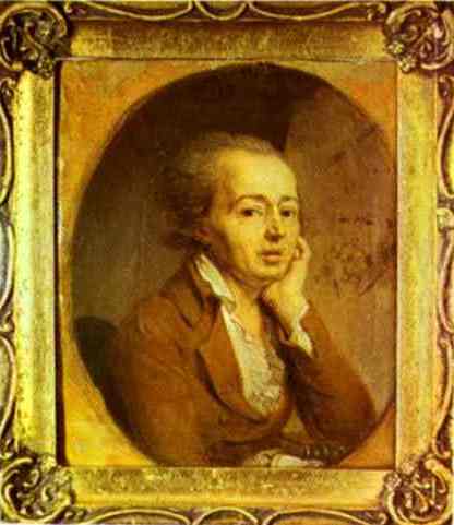 Oil painting:Portrait of the Artist Dmitry Levitzky. 1796