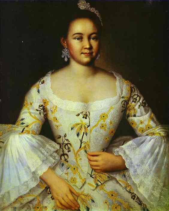 Oil painting:Portrait of S. S. Yakovleva. 1756