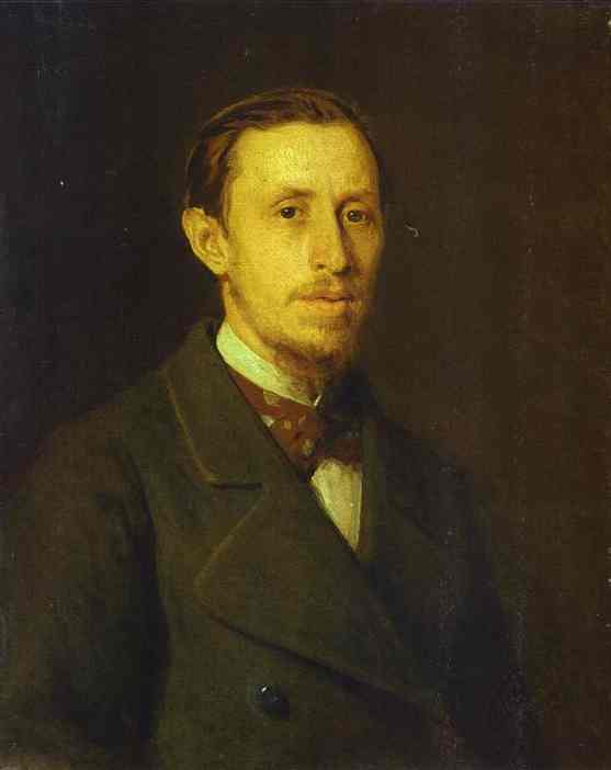 Oil painting:Portrait of an Unknown Man. 1875