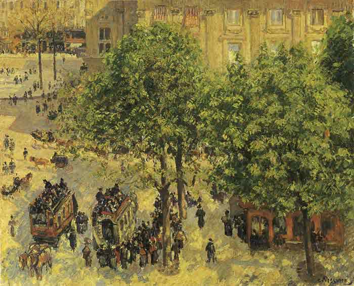 Oil painting for sale:The French Theatre Plaza, 1898