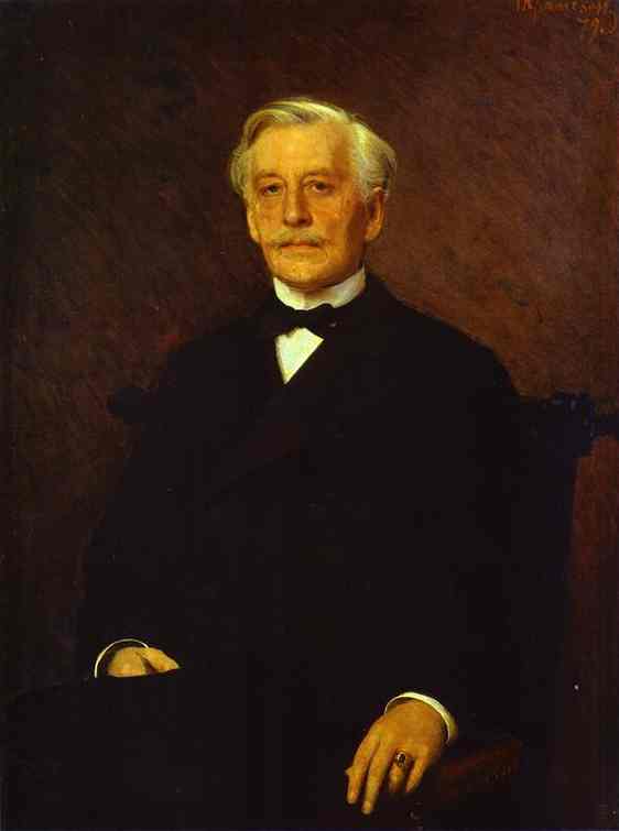 Oil painting:Portrait of Prince Liven. 1880