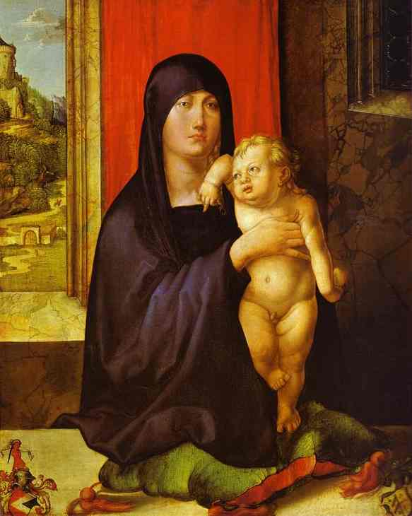 Oil painting:Madonna and Child. c.1505
