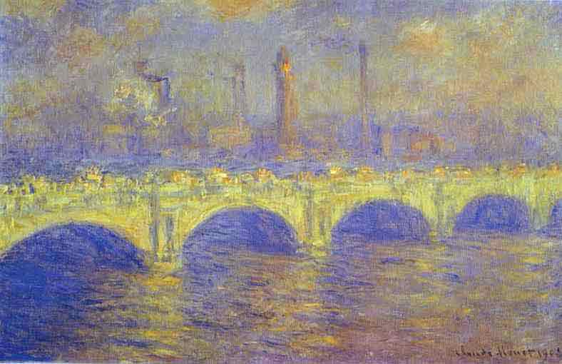 The Waterloo Bridge. The Fog 1900.