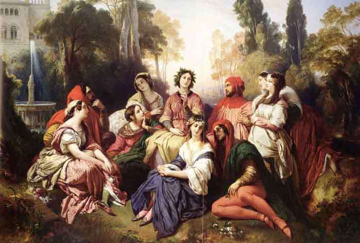 Oil painting for sale:The Decameron, 1837