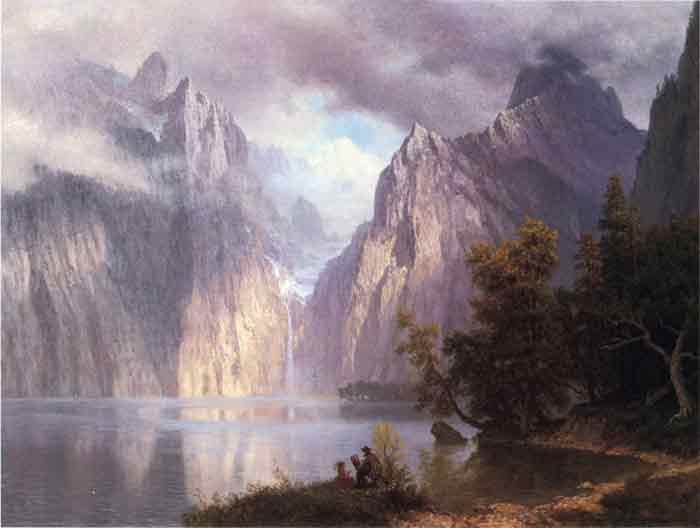 Oil painting for sale:Scene in the Sierra Nevada , 1861