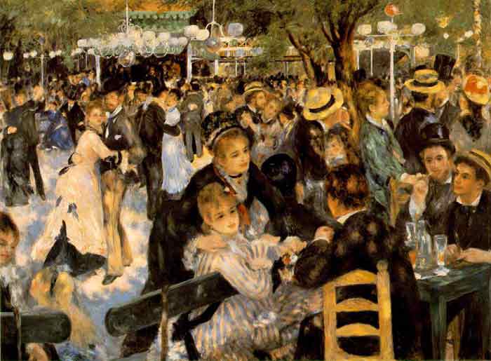 Oil painting for sale:Le Moulin de la Galette, 1876