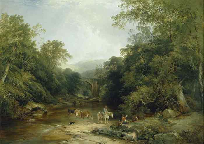 Oil painting for sale:The Vale of Ashburton, South Devon, 1844