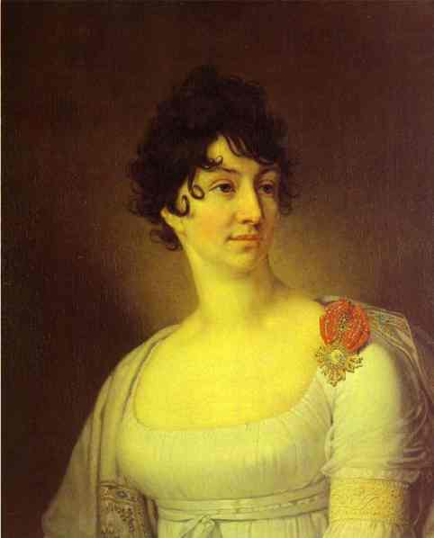 Oil painting:Portrait of S. A. Rayevskaya. 1813