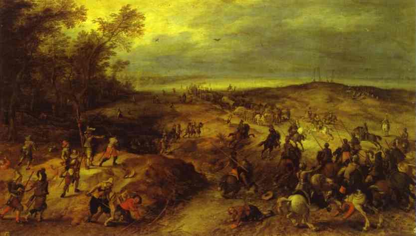 Oil painting:Jan Brueghel the Elder and Sebastian Vrancx (1573