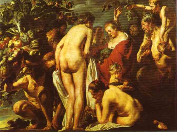 Oil painting:Allegory of Fertility. c. 1622