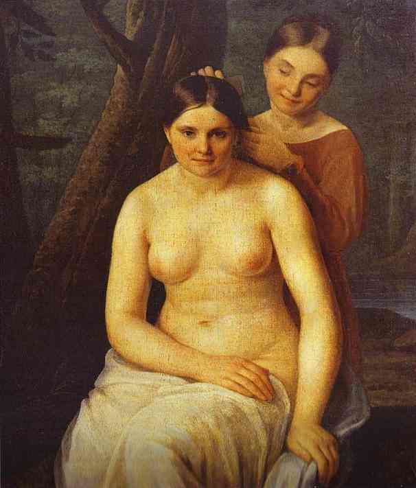 Oil painting:Bather. 1820
