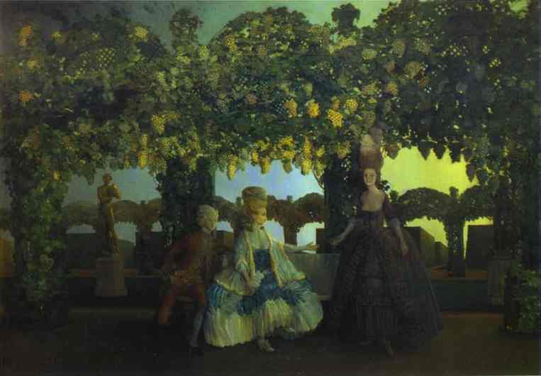 Oil painting:Evening. 1900