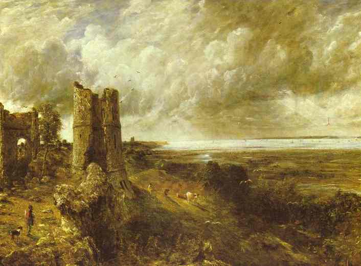 Oil painting:Hadleigh Castle. 1829