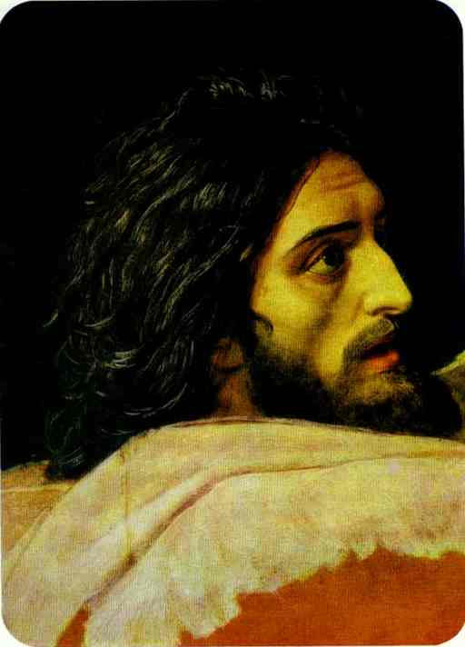 Oil painting:Head of John the Baptist. 1840