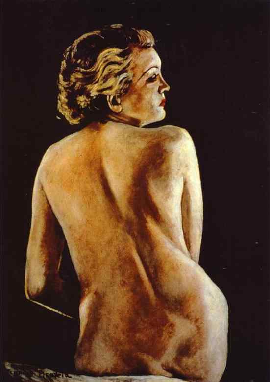 Oil painting:Nude from Back / Nu de dos. 1942